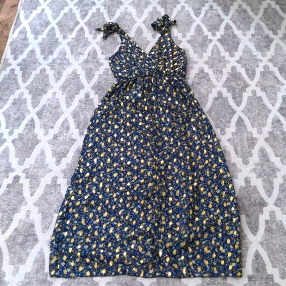 Sheer Patterned Maxi Dress - Picture 2 of 9